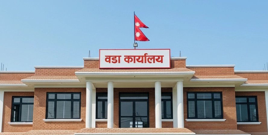 Local Ward Office building in Nepal for business registration